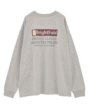 AMERICAN HOLIC カンパニーロゴ風ロングＴシャツ Gray