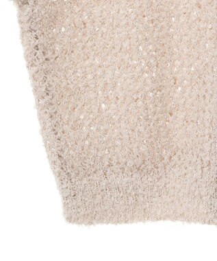 earth music&ecology ファンシーヤーンベスト Beige