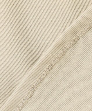 UNFILO テレコ ハーフスリーブTシャツ グレージュ