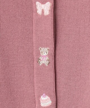 ANY KIDS スイーツ スナップボタン カーディガン ピンク