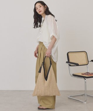 AMERICAN HOLIC スキッパードルマンビッグシャツ Off White