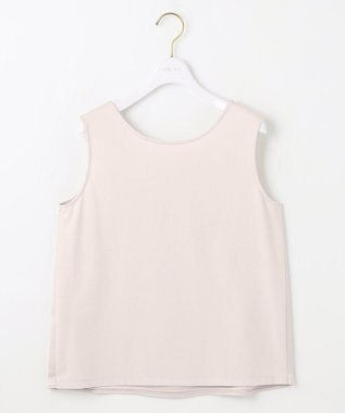 ANY SIS L 【洗える】サテン2WAY タンクトップ ローズグレー