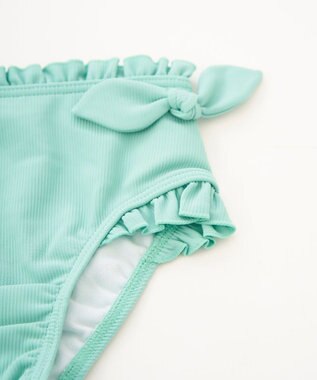 OP／FILA 【marie claire ENFANTS】ニットリブセパレート水着 ミント