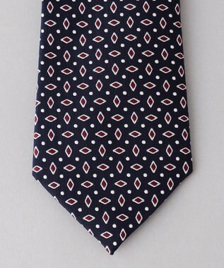 GOTAIRIKU 【日本製】ネクタイ_小紋×ドット柄 ネイビー系8