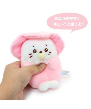 Mother garden しろたん ベビー ちびマスコット 《単品》 帽子ピンク