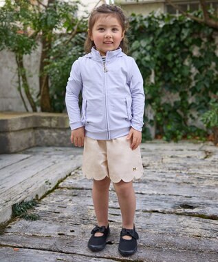 ANY KIDS 裾スカラップ ショートパンツ ミルクベージュ