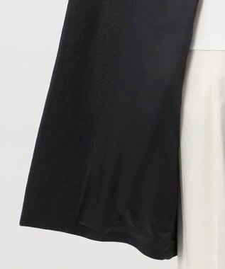 23区 【エステータ】シルクリネン チェスターコート ブラック系