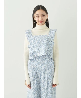 earth music&ecology 隠れウサギ柄ビスチェ Ecru