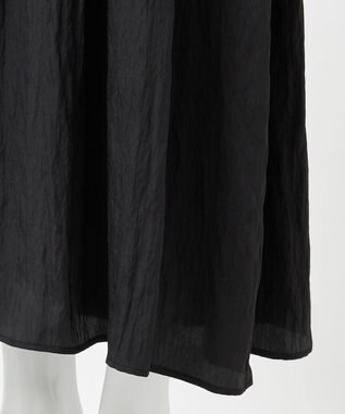 23区 【GOLD LABEL】シルクワッシャー 長袖ワンピース ブラック系