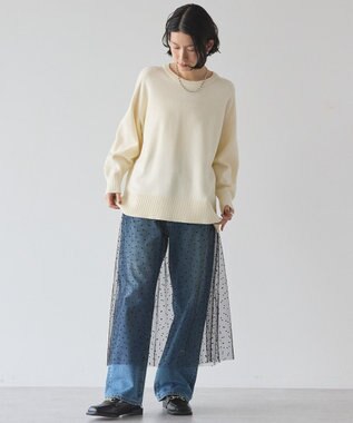 AMERICAN HOLIC バイパチラグランニットプルオーバー Ivory