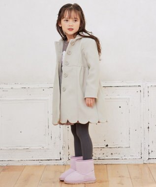 ANY KIDS 【手洗いOK】ウールライクコート ベージュ