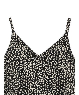 Green Parks ・ＥＬＥＮＣＡＲＥ　ＤＵＥ　レオパードキャミワンピ Black