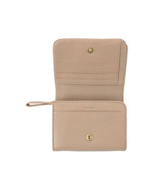 genten ゴートベーシック 二つ折り財布 サンドベージュ