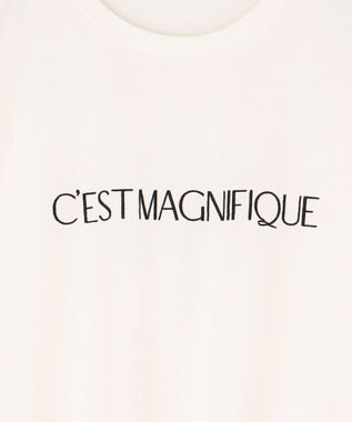 UNFILO BEAUTY FORM ロゴ刺繍 半袖Tシャツ 白