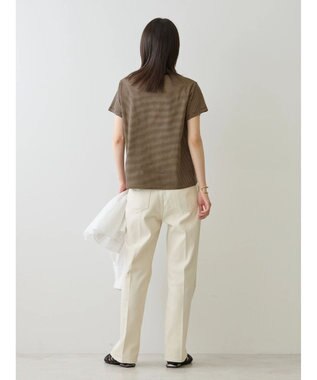 AMERICAN HOLIC 刺繍ロゴボーダープルオーバー Mocha