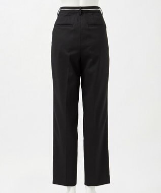 23区 【エステータ】ライトダブルクロス パンツ ブラック