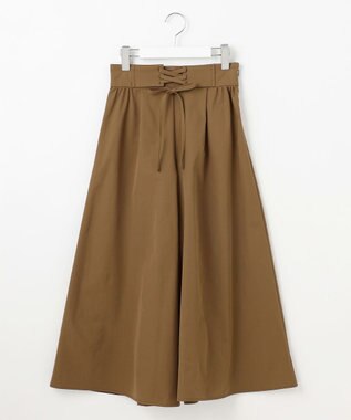 Feroux 【洗える・撥水】レースアップガウチョ ダークブラウン系