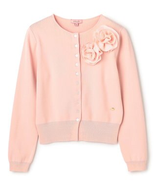 TOCCA GLOW CORSAGE KNIT ニットカーディガン ピンク系