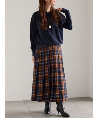 Te chichi プレート付き裏毛PO ネイビー