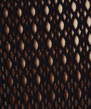 Chacott Chacott BALANCE【ノーソイングニット】メッシュニットワンピース ブラック