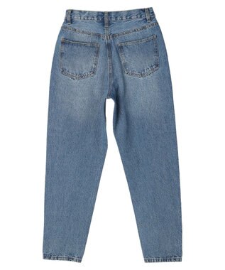 earth music&ecology ウ゛ィンテージ加工テーパードデニム Medium Indigo