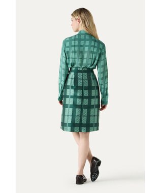 DAKS COOL CLASSICS ジオチェックスカート グリーン