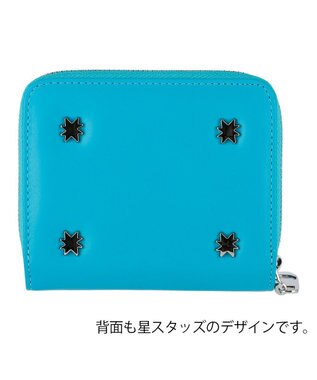 tsumori chisato CARRY スター ラウンドファスナー2つ折り財布 ブルー