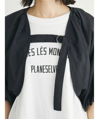 Green Parks ・ＥＬＥＮＣＡＲＥ　ＤＵＥ　バルーンスリーブボレロ Black