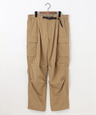 JOSEPH ABBOUD MOUNTAIN 【ECO撥水/起毛裏地】マイクロリップワッシャー カーゴ パンツ ベージュ系
