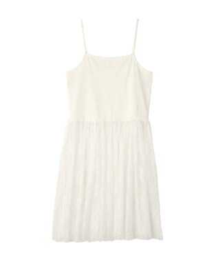 earth music&ecology チュールヘムキャミソール Off White