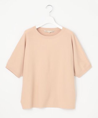 自由区 【好評につき新色追加・9色展開・洗える・XSサイズあり】クレープストレッチドルマン ニット ローズ系