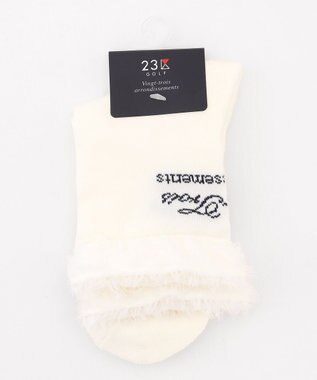 23区GOLF 【WOMEN】ふわもこボアニットソックス 18cm