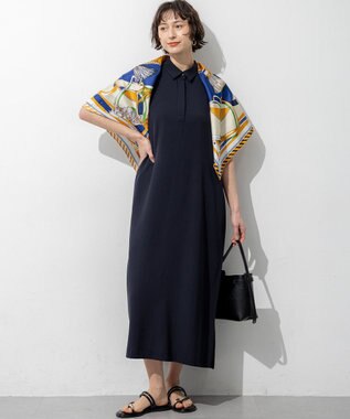 23区 【先行予約】ドライ2WAYツイル ワンピース ネイビー系