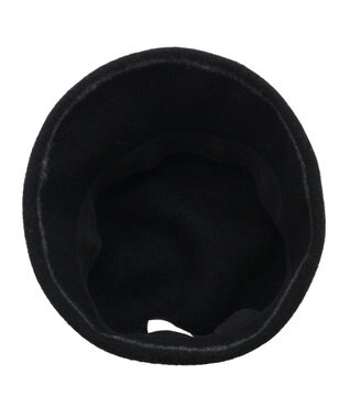 MOONBAT FURLA(フルラ) バスク つば裏ラインクロッシェハット 日本製 ブラック