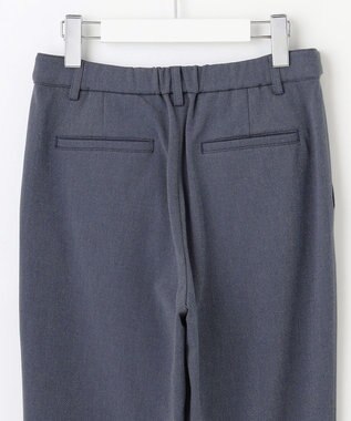 J.PRESS LADIES 【洗える】2way thermoサキソニー テーパード パンツ ネイビーシャンブレー系