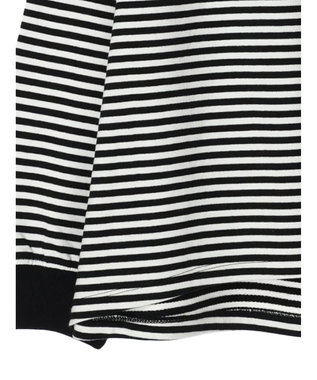 AMERICAN HOLIC 刺繍ロゴミニ裏毛ボートネックチュニック Border