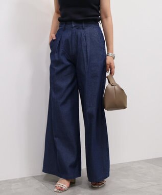 AMERICAN HOLIC ライトオンススーパーワイドデニム Indigo