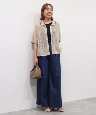 AMERICAN HOLIC ライトオンススーパーワイドデニム Indigo