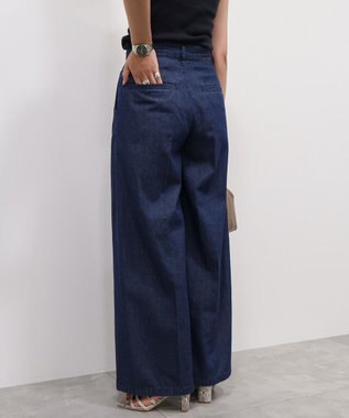 AMERICAN HOLIC ライトオンススーパーワイドデニム Indigo