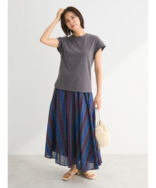 Green Parks ・Ｐｅｔｉｔ　Ｆｌｅｕｒ　リブフレンチＴＥＥ Charcoal Gray