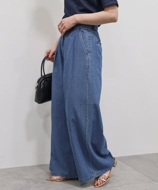 AMERICAN HOLIC ライトオンススーパーワイドデニム Light Indigo