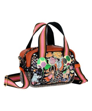 tsumori chisato CARRY マルチチェック 2way ミニボストン ハンドバッグ ショルダーバッグ