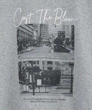 Green Parks オーバーサイズロゴ裏毛プルオーバー Gray Mixture