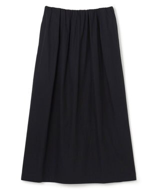 BEIGE， MALLOW / コットンタック イージーフレアスカート Black