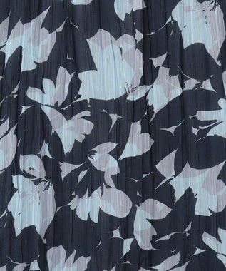 23区 【洗える】Ratti シャドーフラワープリント スカート ネイビープリント