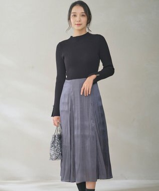 ANY SIS L 【洗える】オーロラサテンコンビ ワンピース