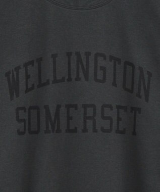 Green Parks オーバーサイズロゴ裏毛プルオーバー Charcoal Gray