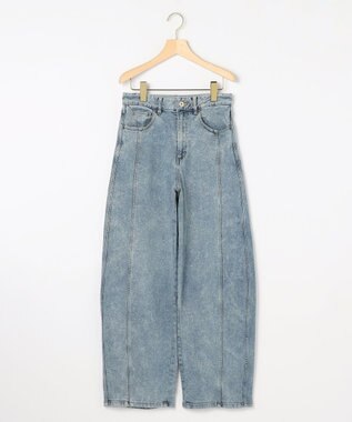 組曲 L 【加藤ローサさん着用】ライトデニムカーブパンツ ブルー系