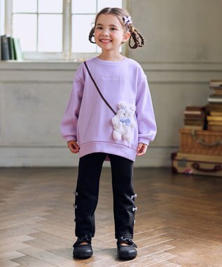 ANY KIDS 7days 裏シャギーガーリーパンツ ブラック