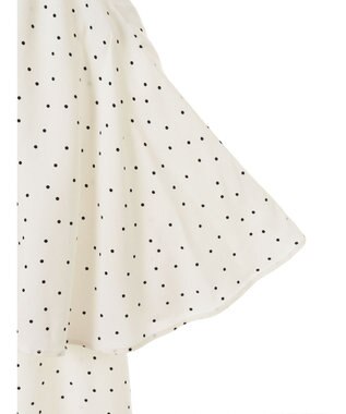 earth music&ecology ケープカラーブラウス Dot